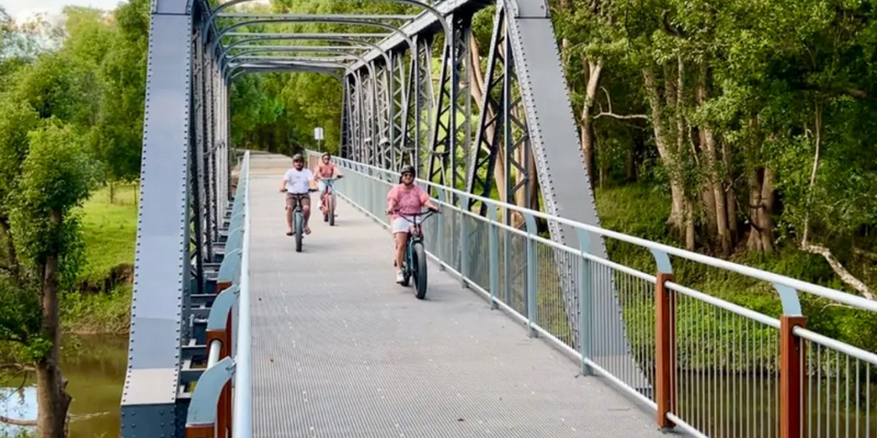aussiebucketlist.com.au - Northern Rivers Rail Trail Premium Cruiser E Bike Hire - 3