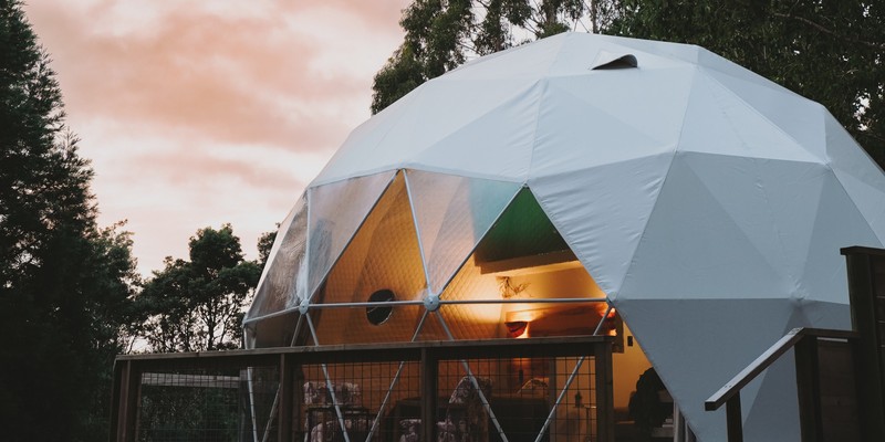 aussiebucketlist.com.au - Gleneagle Estate Geodesic Dome Stay - 1